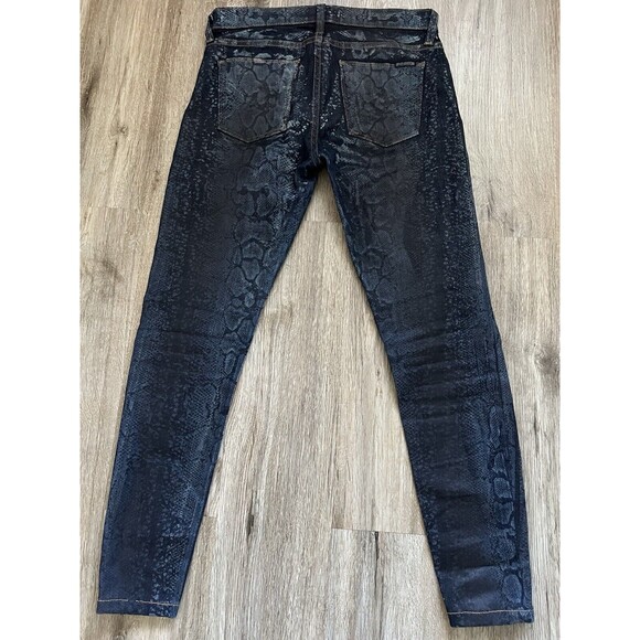 Hudson Jeans Womens Size 26 Blue Snakeskin Print  Super Skinny Nico Mid Rise. - Picture 3 of 8